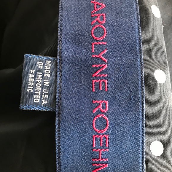 Carolyn Roehm Polka Dot Tiered Dress with Bow - Picture 5 of 6